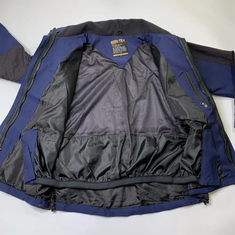 The North Face Jacket Men Medium Navy Black Summit Series GoreTex XCR Waterproof
